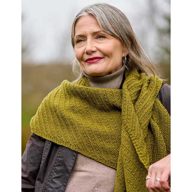 Erin Elongated Triangle Shawl in West Yorkshire Spinners The Croft Aran - Image 3