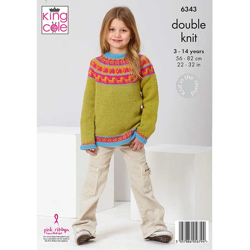 Fairisle Sweaters knitted in King Cole Merino Blend DK - Image 3