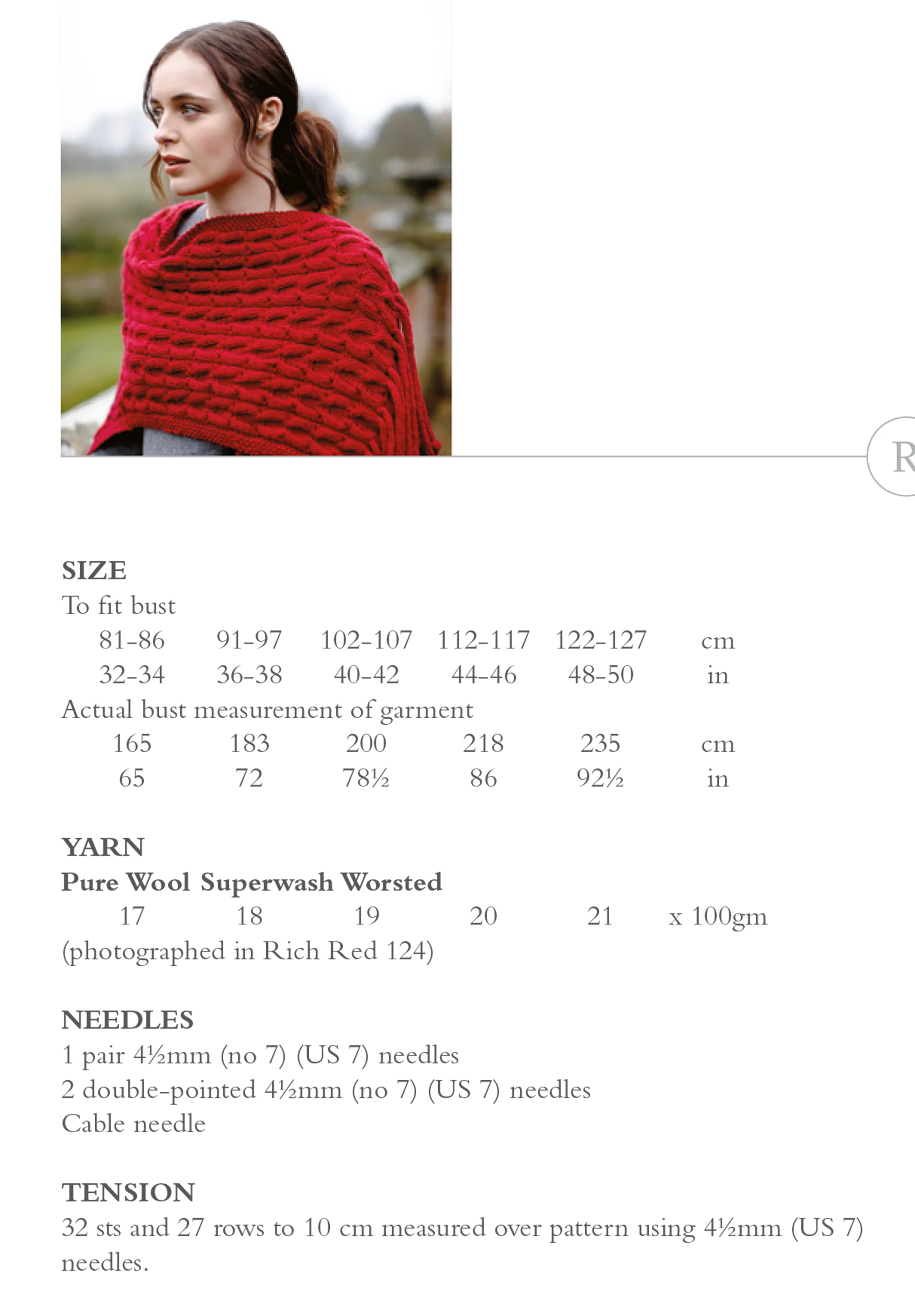 Falu Wrap in Rowan Pure Wool Superwash Worsted - Digital Version ZM64-00004 - Image 2