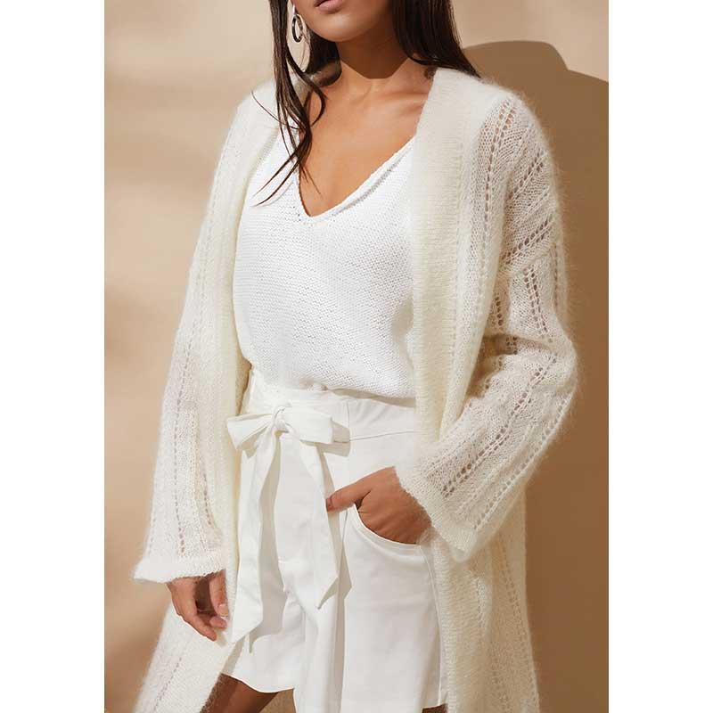 Feather Cardigan in Rowan Kidsilk Haze - Digital Version