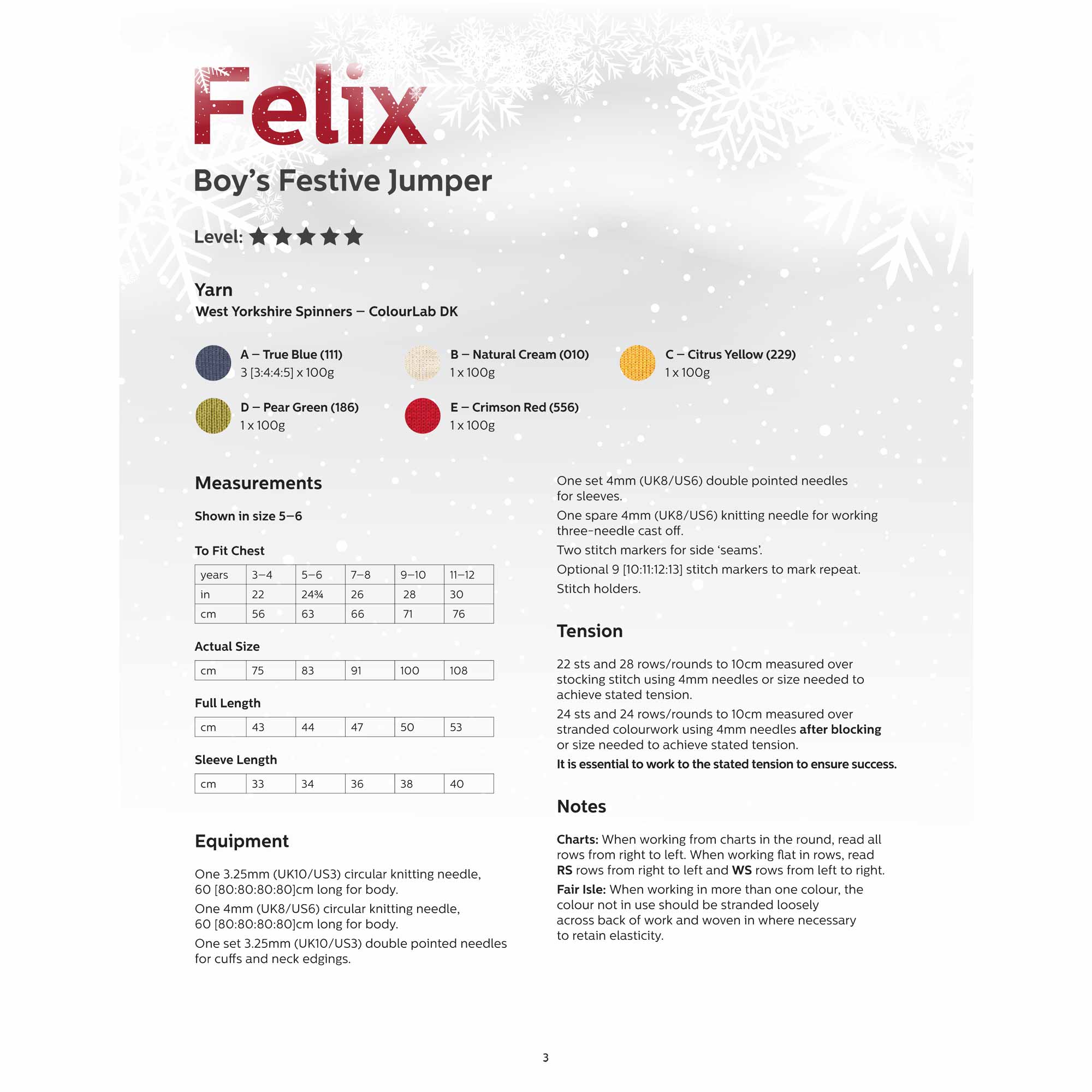 Felix boy's Festive Jumper in West Yorkshire Spinners ColourLab - Digital Version DPB0190 - Image 2
