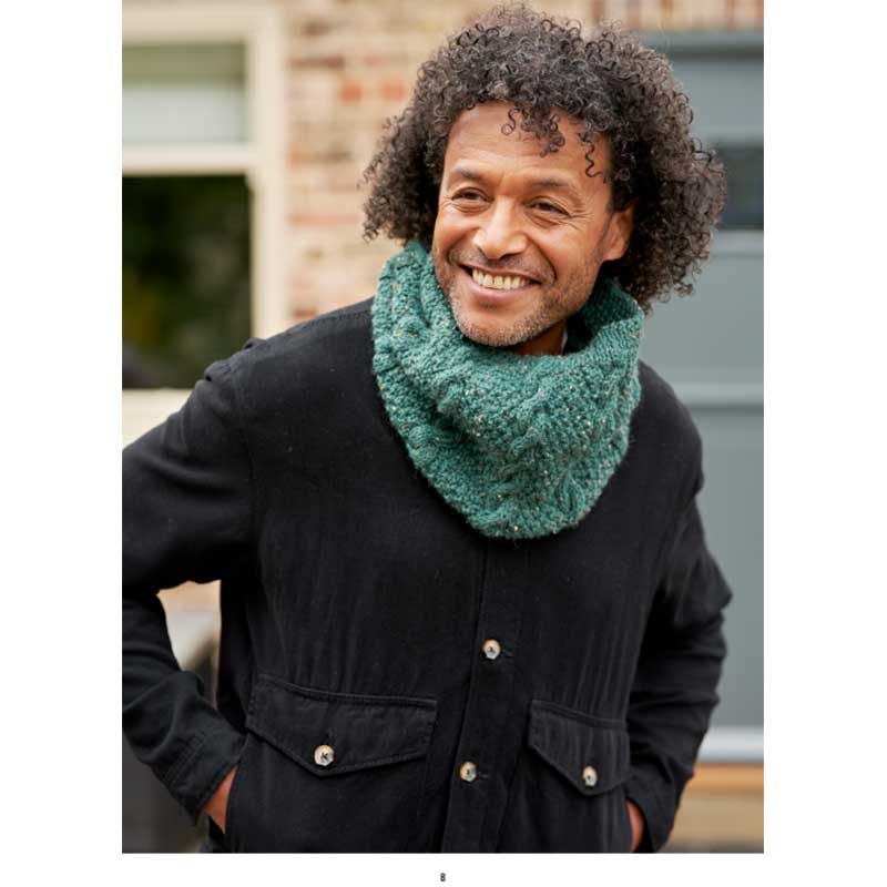 Fern Unisex Accessories in West Yorkshire Spinners ColourLab Aran - Digital Version DBP0306 - Image 3