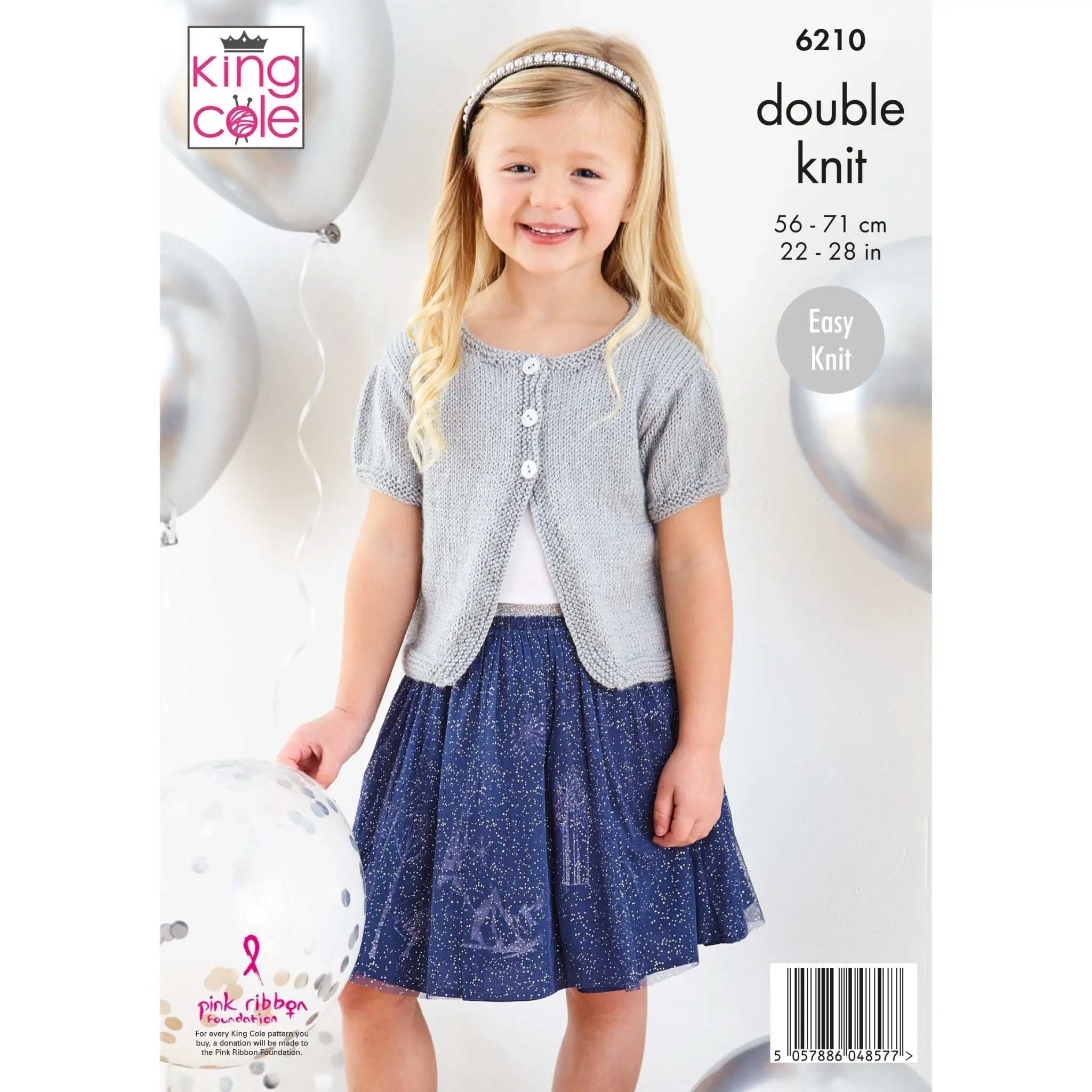 Festive Party Cardigans in King Cole Glitz Dk - Digital Version 6210 - Image 3
