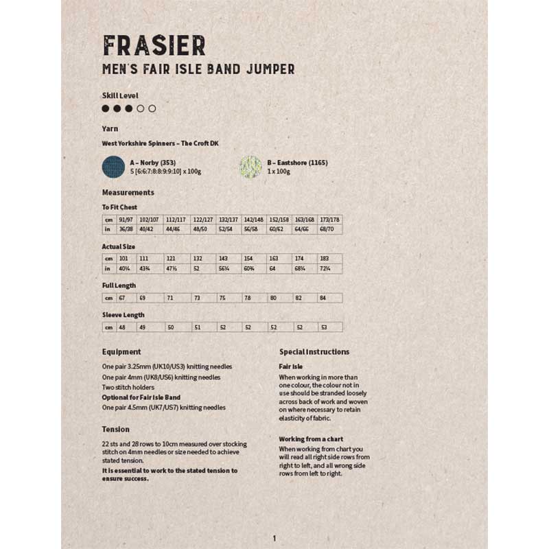 Frasier Jumper in West Yorkshire Spinners The Croft Dk - Digital Version WYS1000272 - Image 2