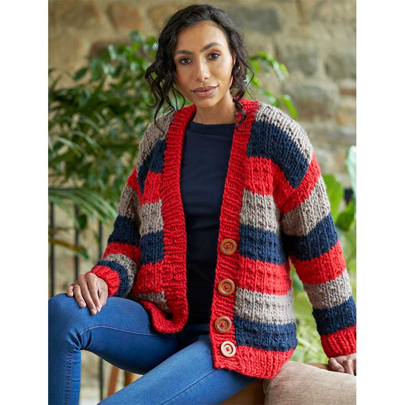 Freda Fleck Stitch Jumper and Cardigan in West Yorkshire Spinners ReTreat - Digital Version WYS0183 - Image 2