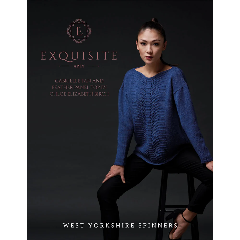 Gabrielle Fan and Feather Top in West Yorkshire Spinners Exquisite 4ply - Digital Version DPWYS0012