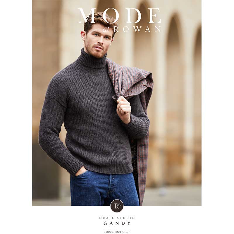Gandy Roll Neck Sweater in Rowan Alpaca Soft Dk - Digital Version RM007-00017