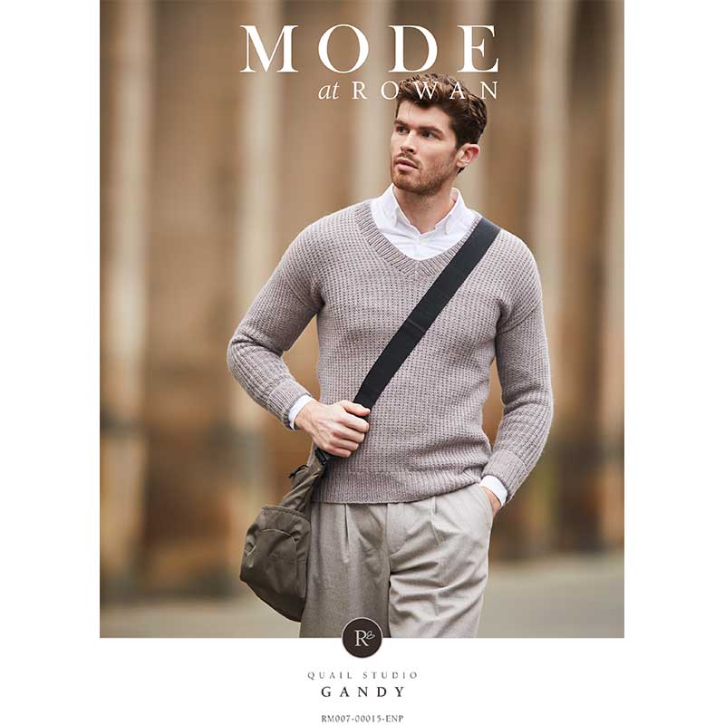 Gandy V-Neck in Rowan Alpaca Soft Dk - Digital Version RM007-00015