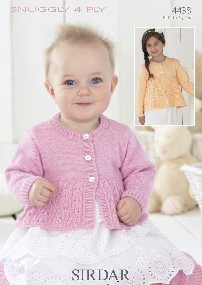Girls Cardigans and Blanket in Sirdar Snuggly 4ply