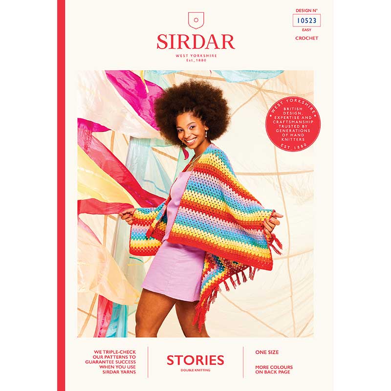 Glasto Poncho in Sirdar Stories Dk - Digital Version 10523