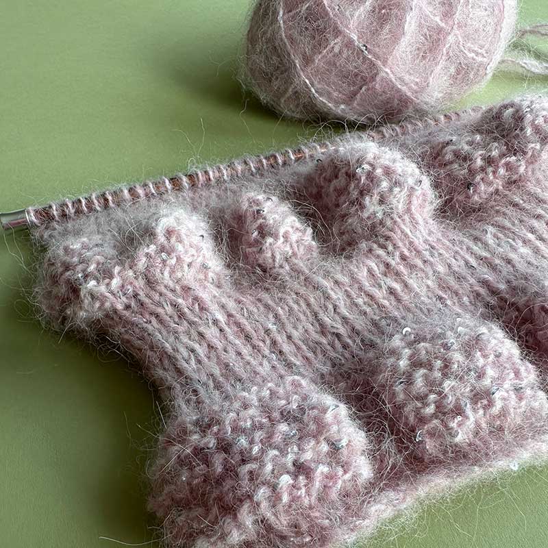 Glitterball Cowl in Rowan Alpaca Sparkle - by Sara Geraghty - Image 5