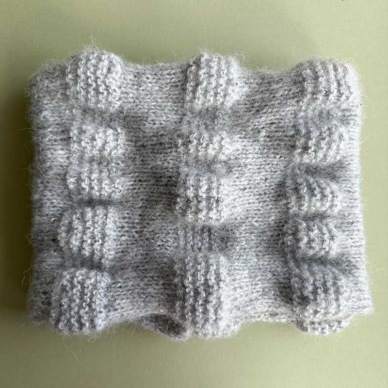 Glitterball Cowl in Rowan Alpaca Sparkle - by Sara Geraghty - Image 7