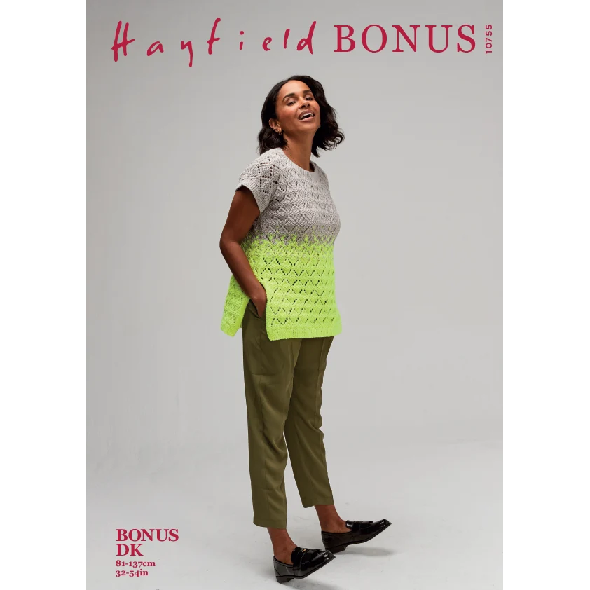 Glow & Go Top in Hayfield Bonus Dk - Digital Version 10755
