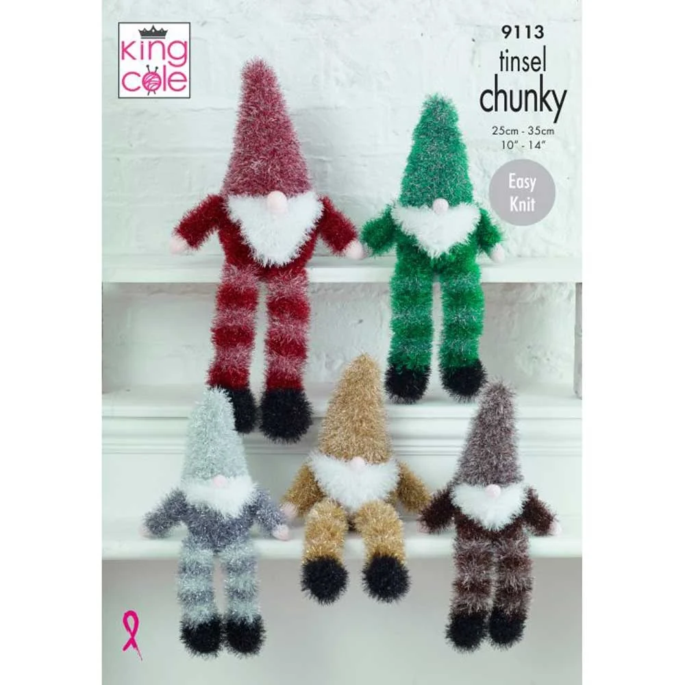 Gnomes in King Cole Tinsel Chunky