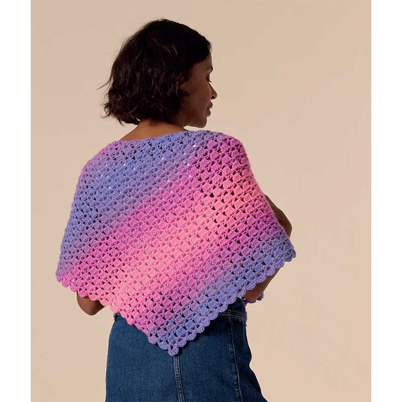 Gradiant Crochet Shawl in Sirdar Jewelspun Ombre Aran - Digital Version 10927 - Image 3