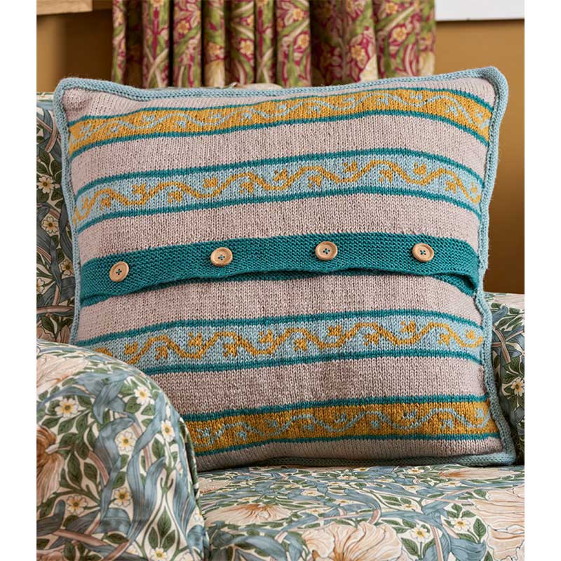 Grafton Cushion in West Yorkshire Spinners Morris Dk - Image 2