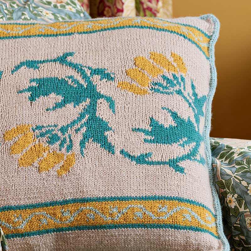 Grafton Cushion in West Yorkshire Spinners Morris Dk - Image 5