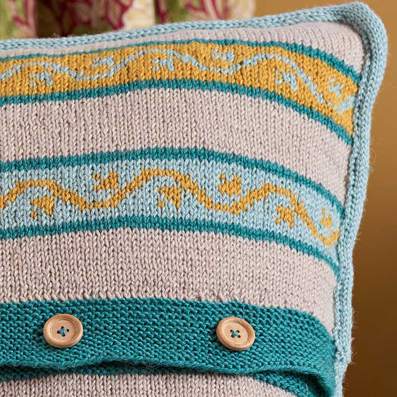 Grafton Cushion in West Yorkshire Spinners Morris Dk - Image 6