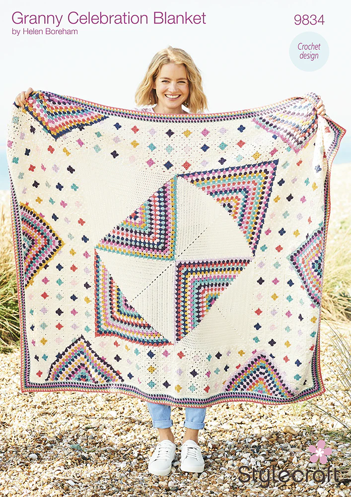 Granny Celebration Blanket in Stylecraft Bellissima & Bambino Dk