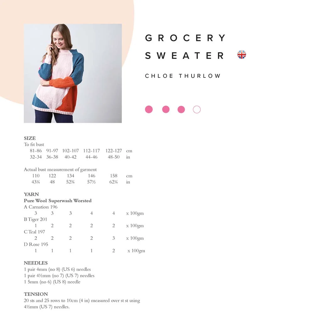 Grocery Sweater in Rowan Pure Wool Worsted - Digital Version - Image 2