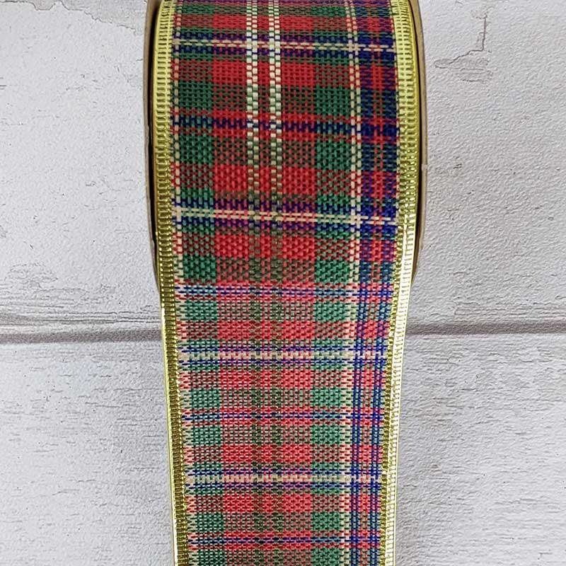 Groves Wire Edge Christmas Ribbon: 2.7m x 63mm - Image 3