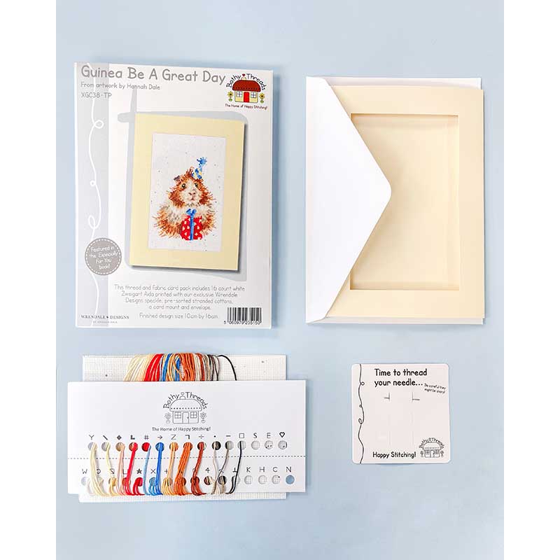 Guinea Be A Great Day - Bothy Threads Greeting Card Cross Stitch Kit - Image 2