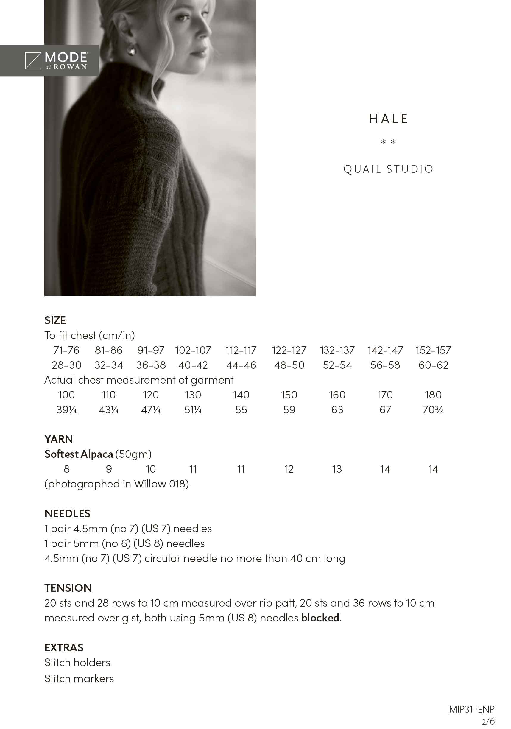 Hale in Mode at Rowan Softest Alpaca - Digital Version MIP31-M - Image 2