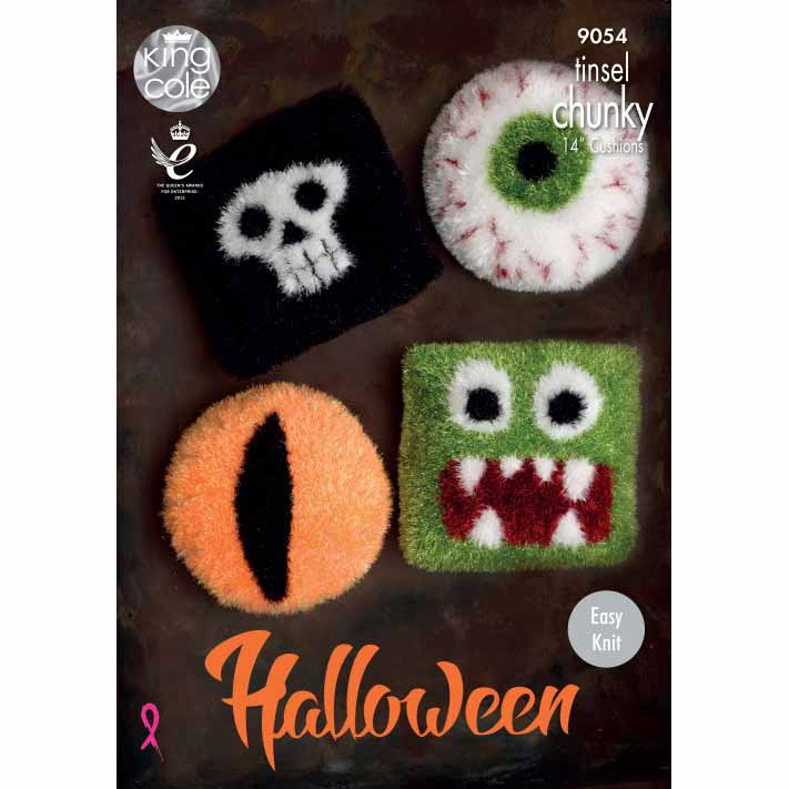Halloween Cushions in King Cole Tinsel Chunky