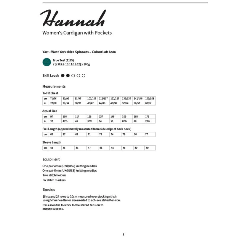 Hannah Women's Cardigan in West Yorkshire Spinners ColourLab Aran - Digital Version DBP0299 - Image 2