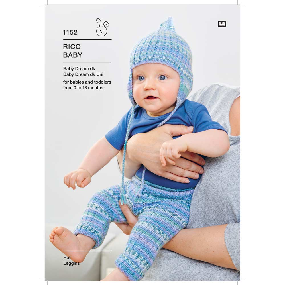 Hat and Leggings in Rico Baby Dream Dk, Baby Dream Dk Uni