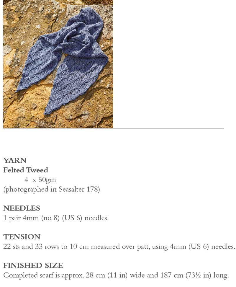 Hattie Shawl in Rowan Felted Tweed Dk - Digital Version - Image 2