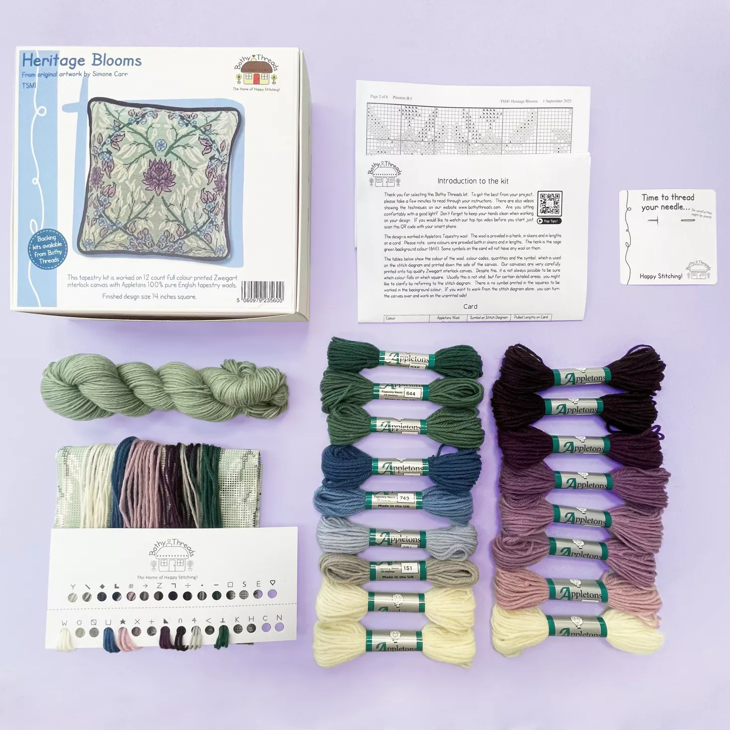 Heritage Blooms - Bothy Threads Tapestry Kit - Image 2