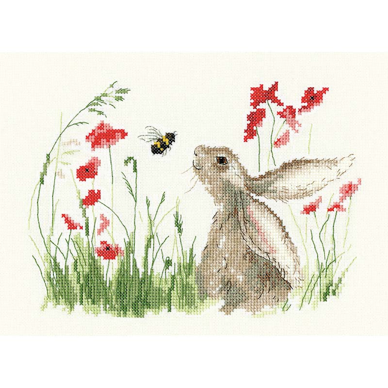 Heritage Crafts Cross Stitch Kit - Bee Lovely