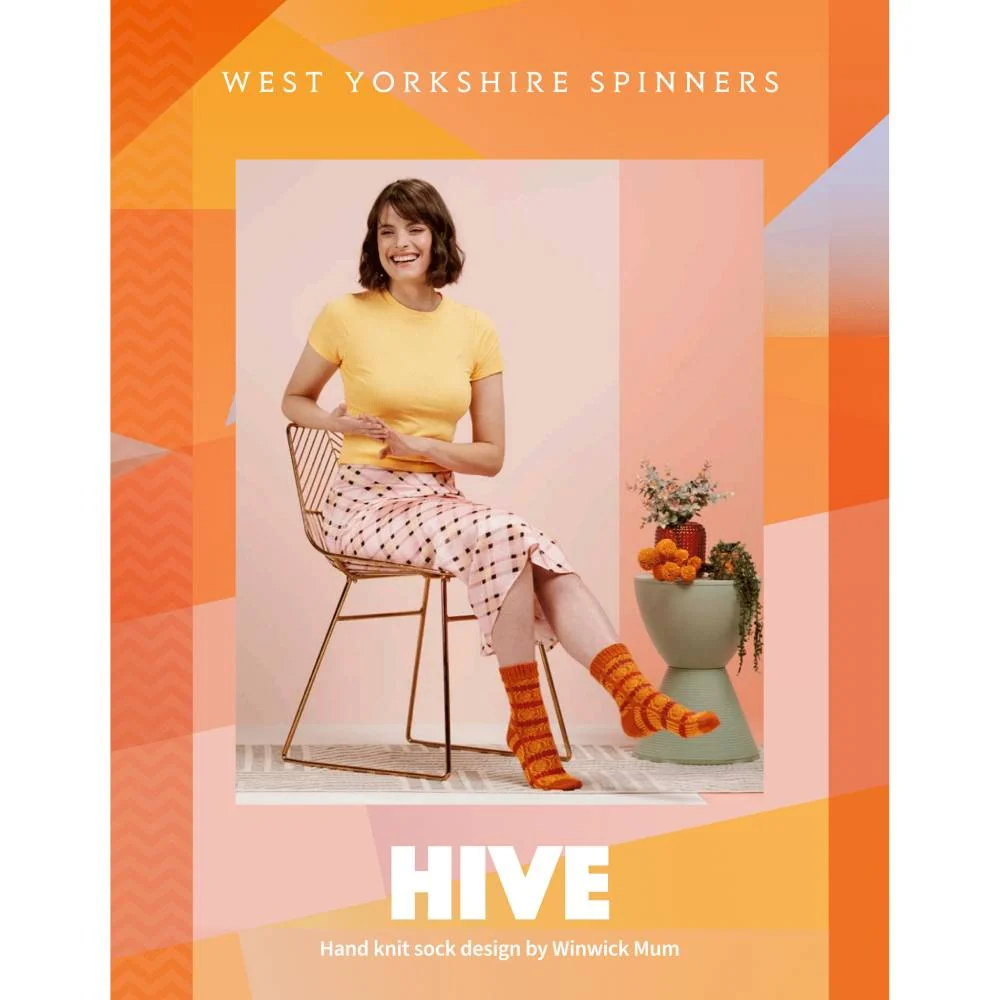 Hive Socks in WYS Signature 4ply by Winwick Mum - Digital Pattern DBP0235