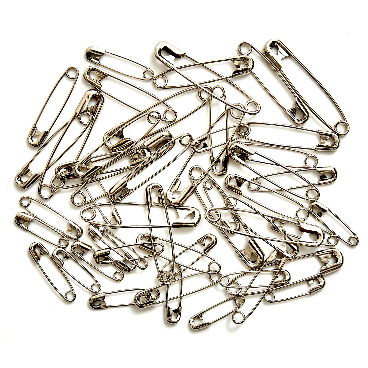 Hobby Gift Safety Pins In Jar Assorted 50 Pieces - Woodblock Floral - Image 3