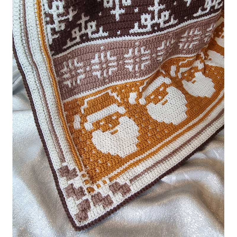 HoHoHo Blanket CAL - Sepia in Stylecraft Special Dk - by Rosina Plane - Image 3