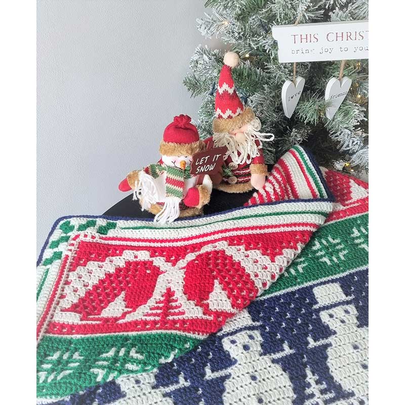 HoHoHo Blanket CAL - Traditional in Stylecraft Special Dk - by Rosina Plane - Image 3