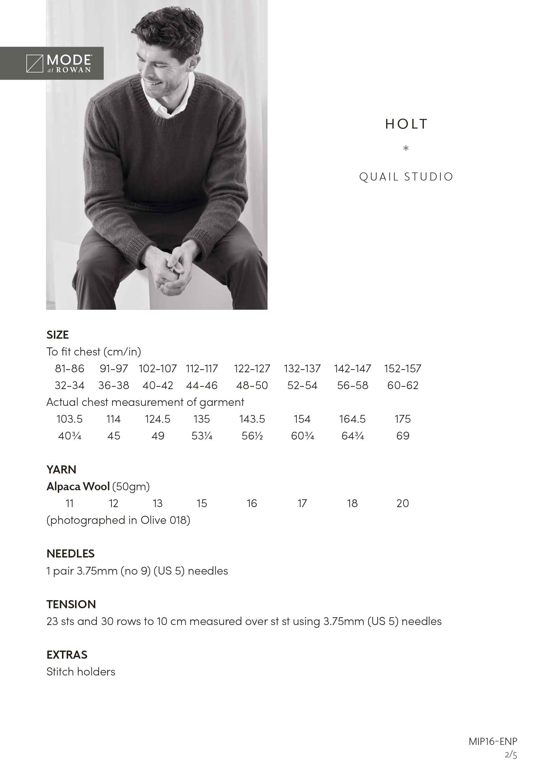 Holt in Mode at Rowan Alpaca Wool - Digital Version MIP16-M - Image 2