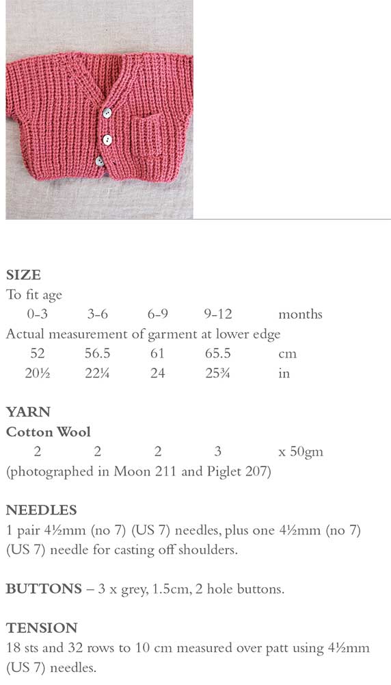 Honey Bun Cardigan in Rowan Cotton Wool - Digital Version - Image 2