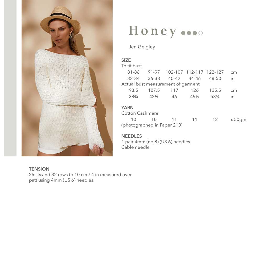 Honey Sweater in Rowan Cotton Cashmere - Digital Version - Image 2