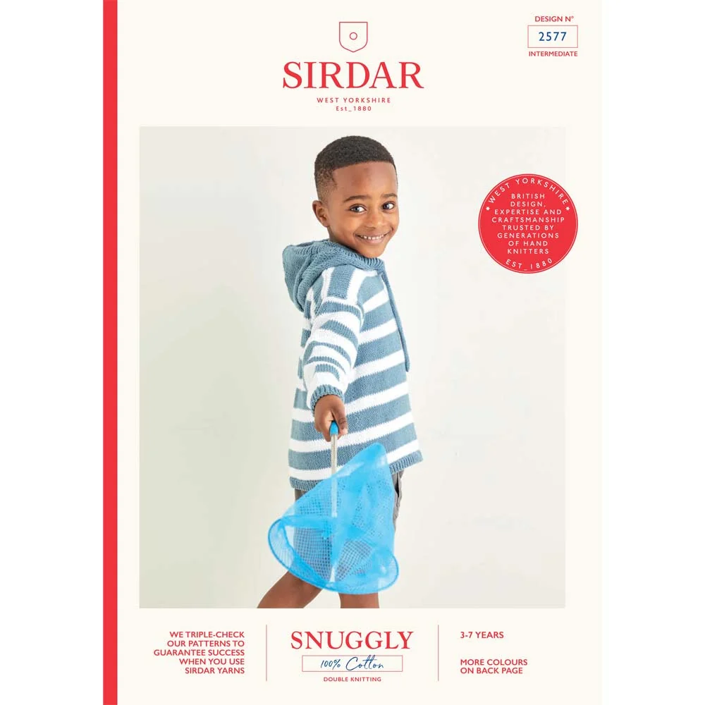 Hoodie in Sirdar Snuggly 100% Cotton