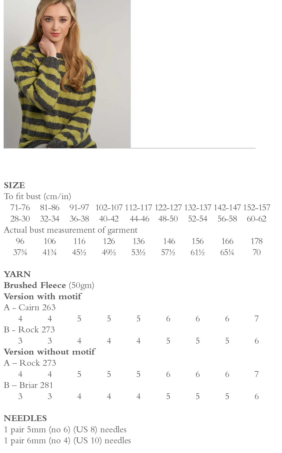 Hook Plain Sweater in Rowan Brushed Fleece - Digital Version RTP004-0005 - Image 2