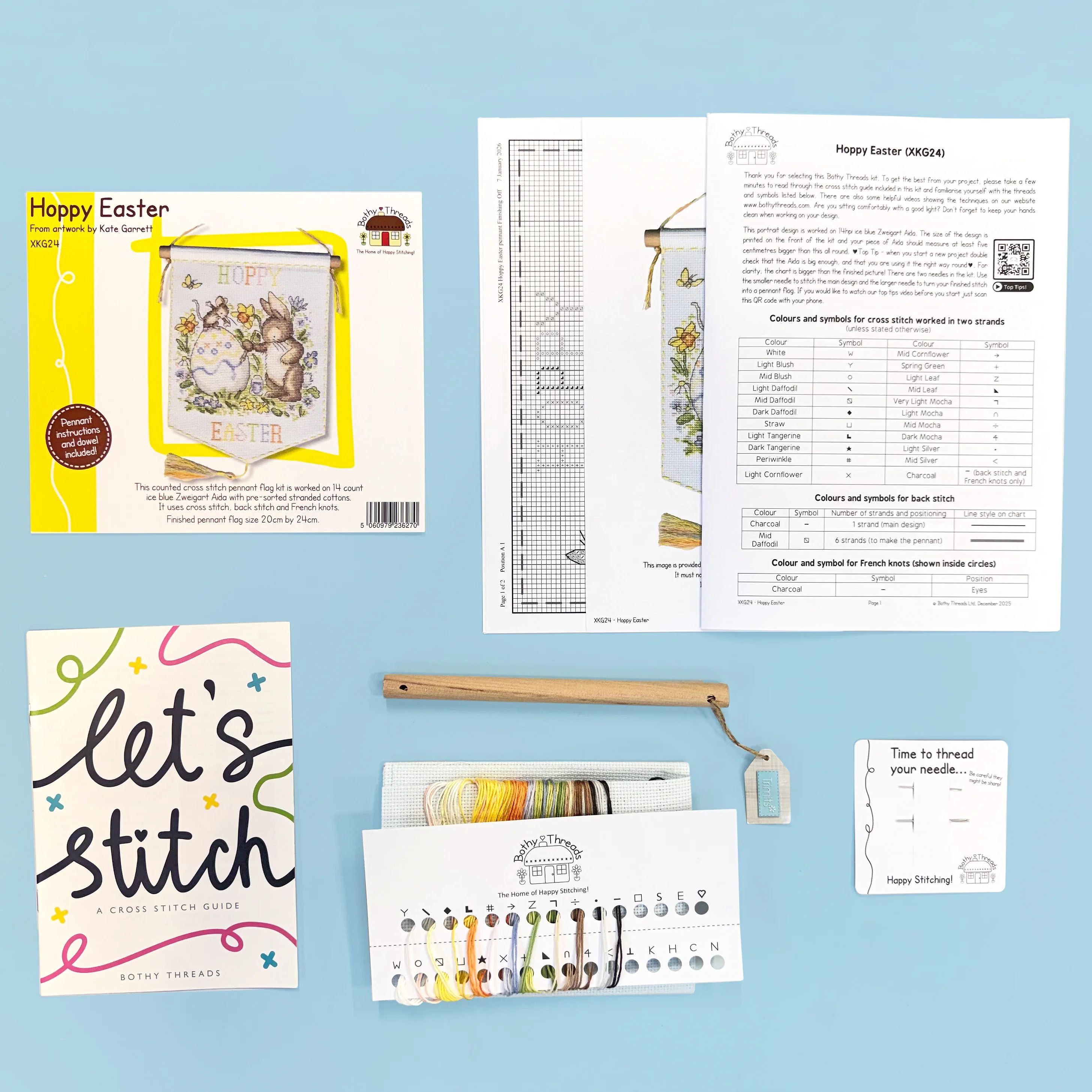 Hoppy Easter - Bothy Threads Cross Stitch Kit - Image 2
