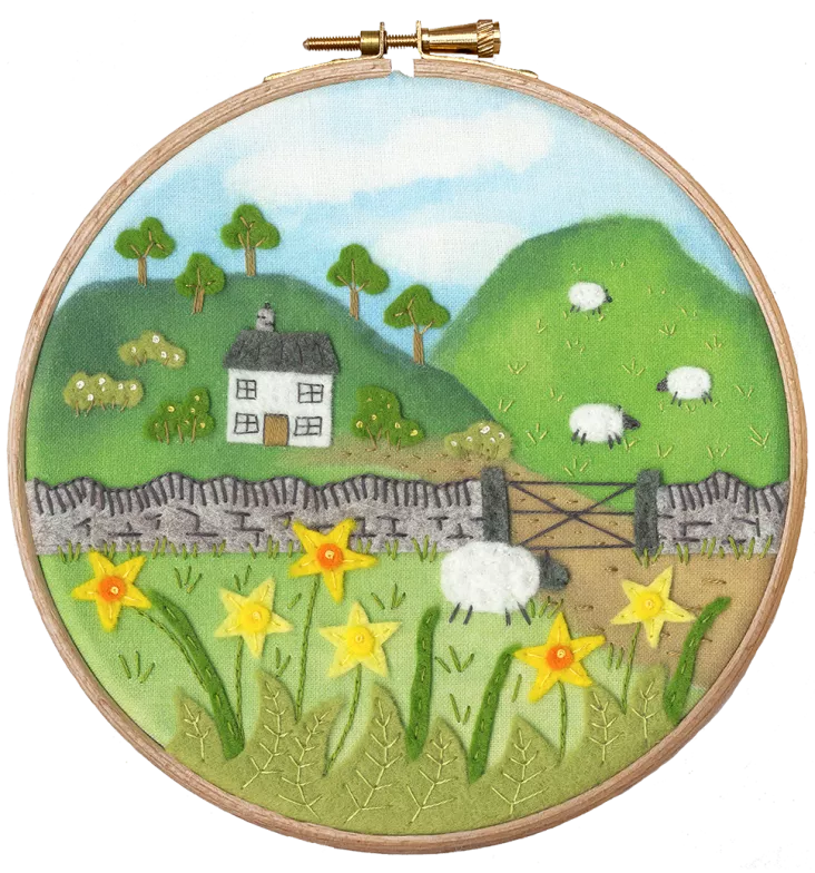 Host of Golden Daffodils - Bothy Threads Felt Embroidery Kit