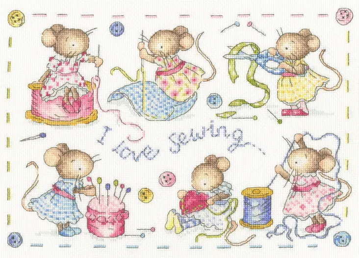 I Love Sewing- Bothy Threads Cross Stitch Kit