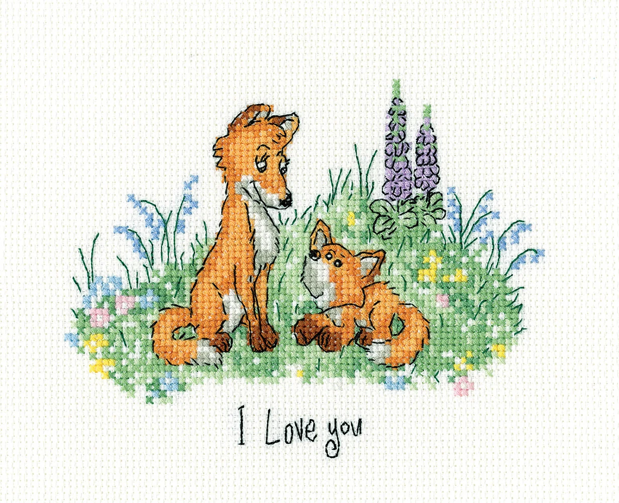 I Love You - Heritage Cross Stitch Kit