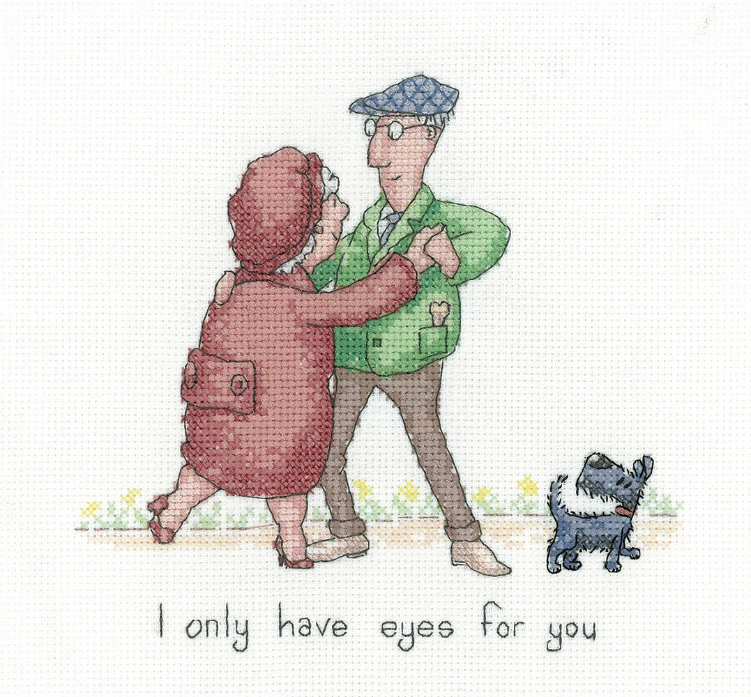 I Only Have Eyes for You - Heritage Crafts Cross Stitch Kit