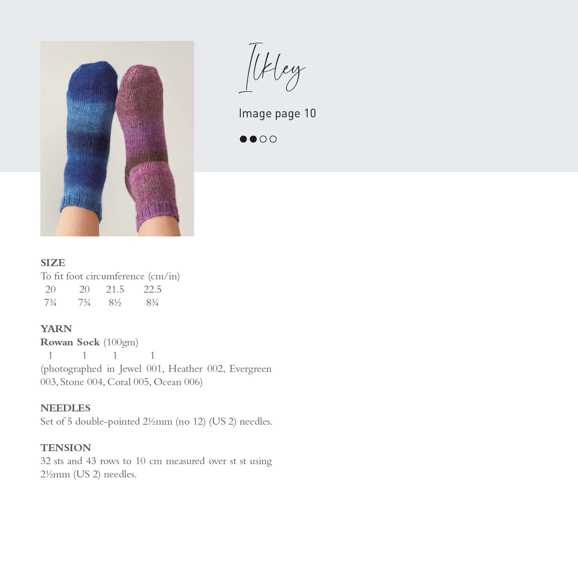 Ilkley in Rowan Sock - Digital Version ZB324-00007 - Image 2