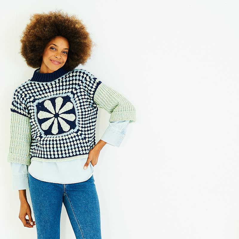 Crochet Sweater and Tank Top in Stylecraft Serene Aran and Grace Aran - Digital Version 10170 - Image 4