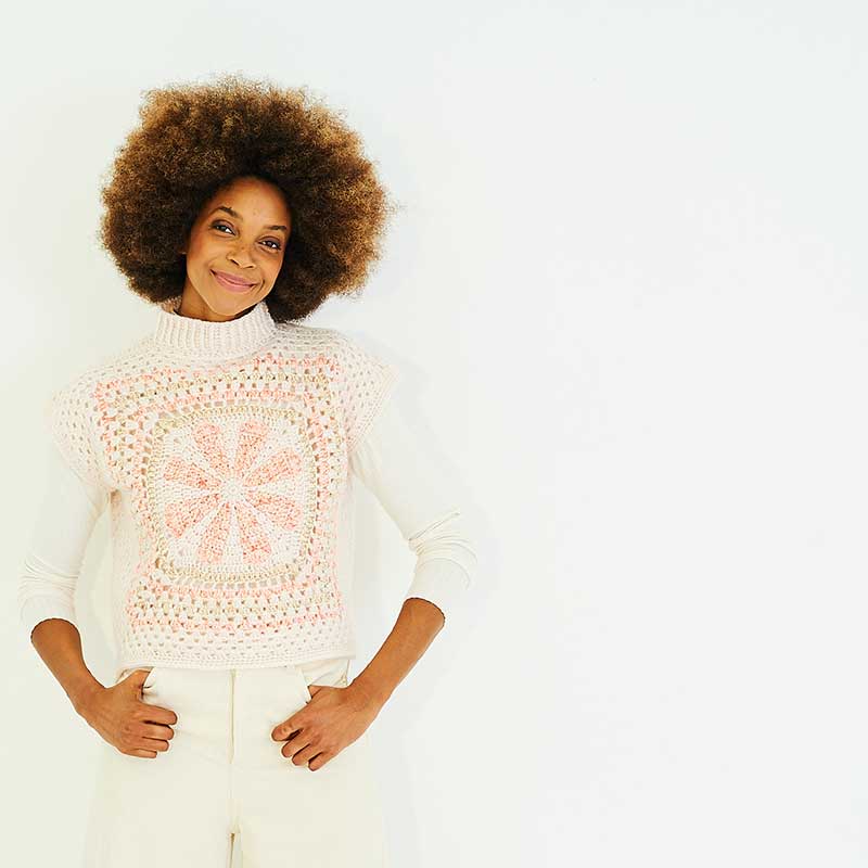 Crochet Sweater and Tank Top in Stylecraft Serene Aran and Grace Aran - Digital Version 10170 - Image 5